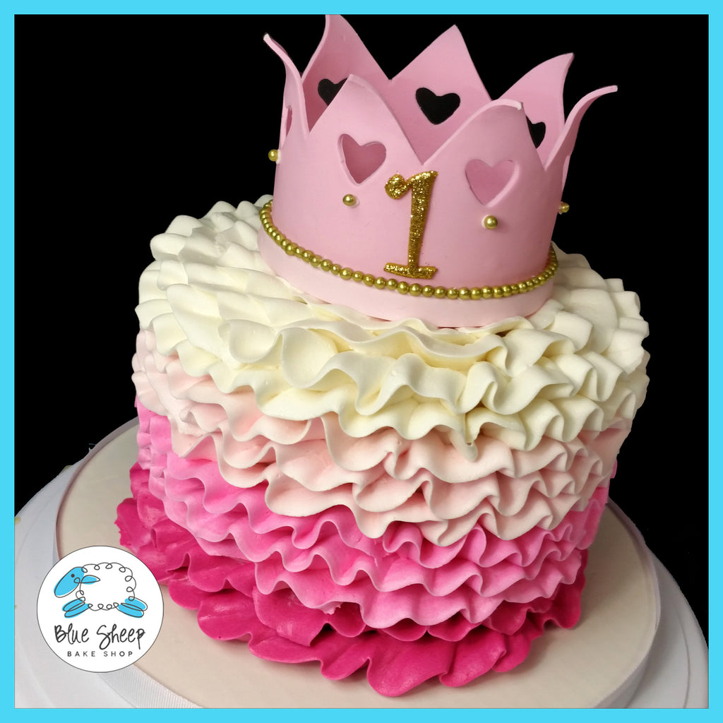 Pink Princess Crown & Snowflake Party Mix Confetti Sprinkles, Cake,  Cookies, Donut, Cakepop Toppings, 6 oz.