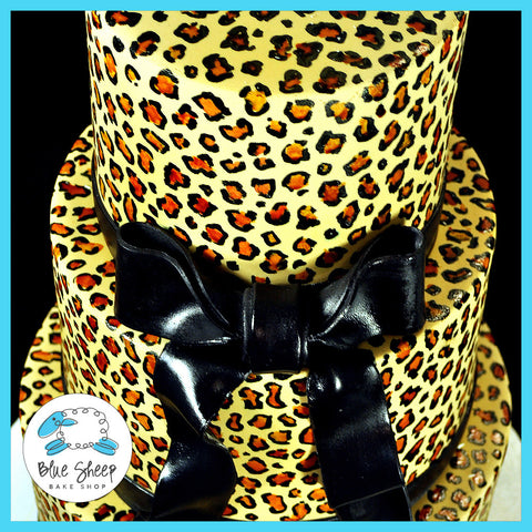 sweet 16 animal print cake