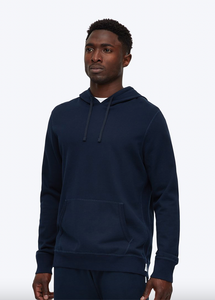 Mens knit lightweight Terry Pullover Hoodie