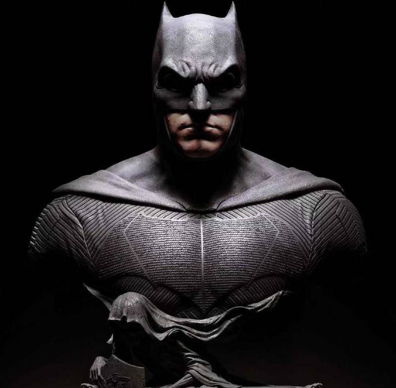 3D Sculpt of Queen Studios Justice League Batman Bust