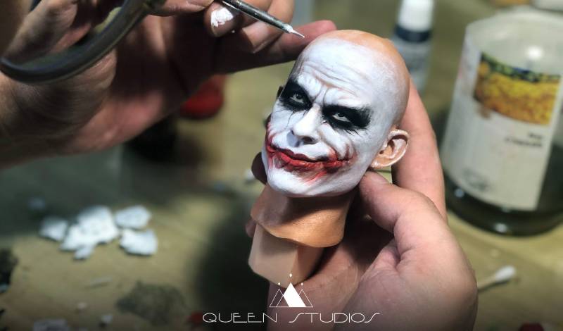 Queen Studios 1:3 Joker Heath Ledger Jail Scene Head Sculpt