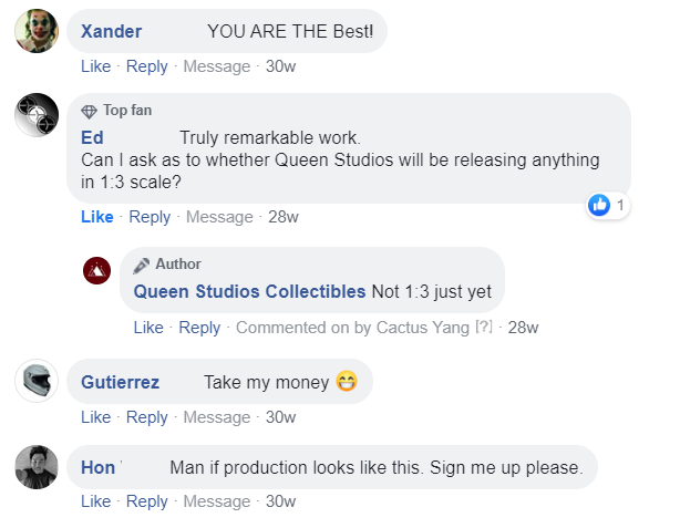 Queen Studios Fan Feedback May 