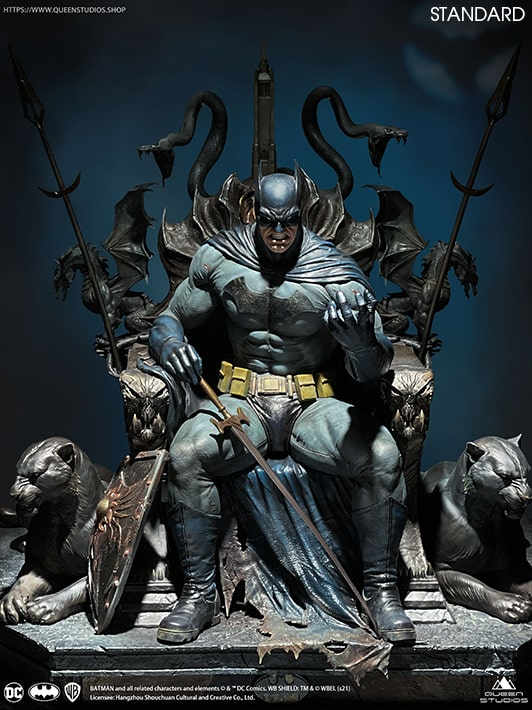 Descubrir 52+ imagen batman on throne statue