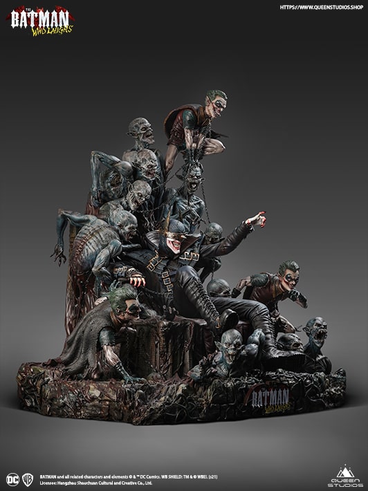 the batman that laughs statue