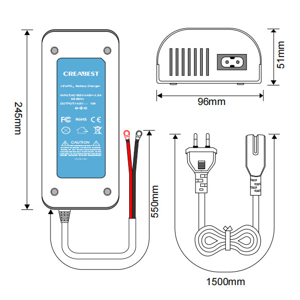 creabest lifepo4 charger