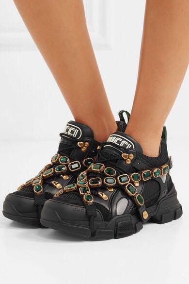 gucci flashtrek sneakers aus leder