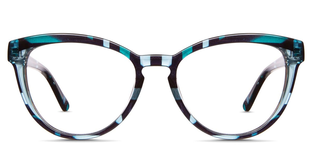 Bristow cat eye frame in nautilus variant - it's oval shape viewing area made with acetate material - it's very light weight to carry