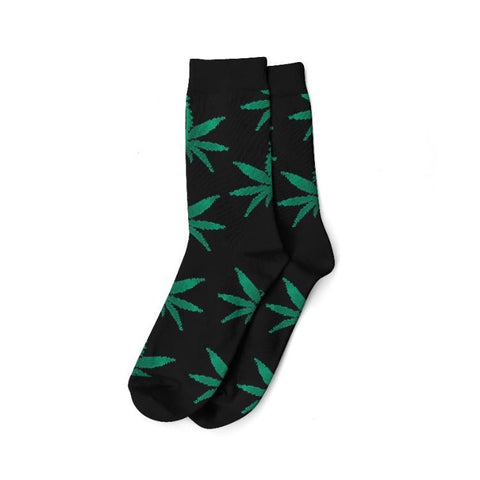 weed leaf cannabis socks