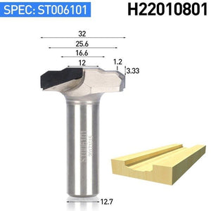1pc 1/2" Shank Diamond CVD Coating Trimming Endmill Woodworking Cutter PCD Slotter Cabinet Door Router Bit