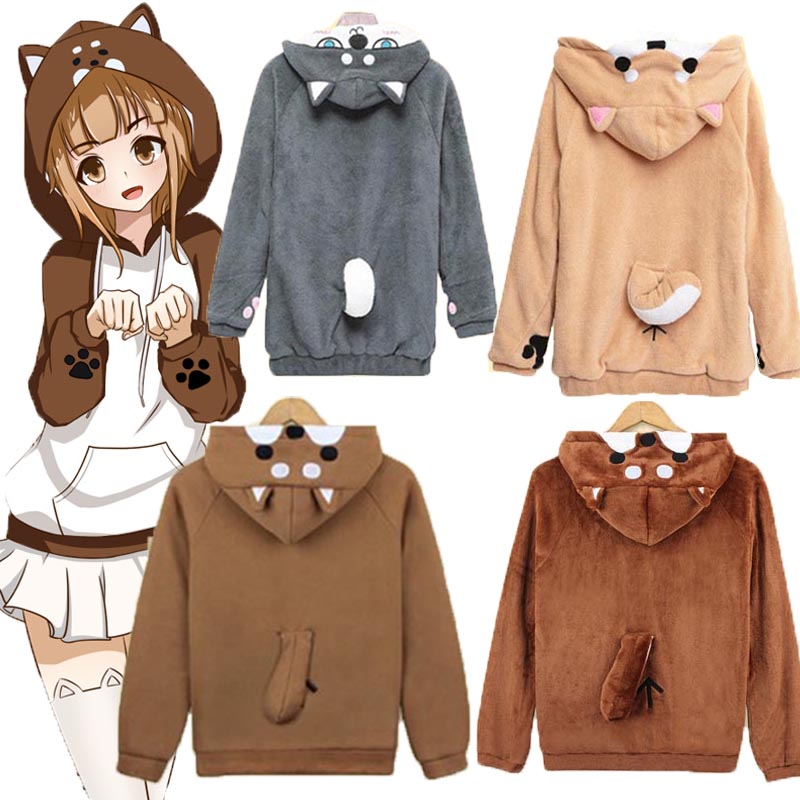 kawaii shiba inu hoodie