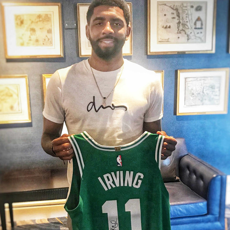 kyrie irving shirt off