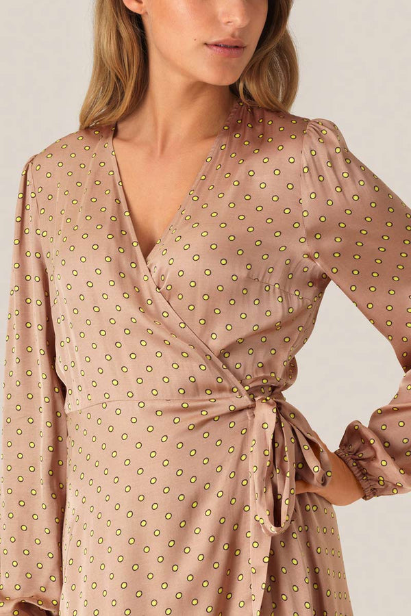 second female veras strap wrap dress