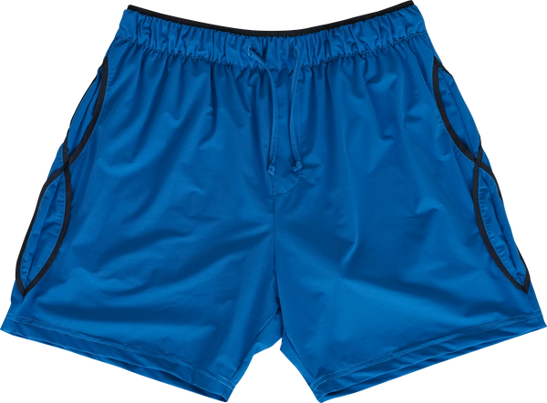 blue yoga shorts
