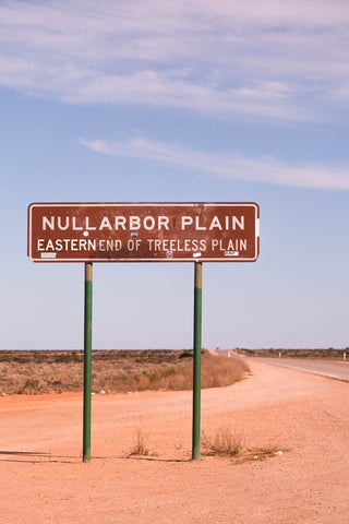 Nullarbor plain sign