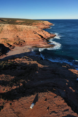 Pot Alley in Kalbarri from above 