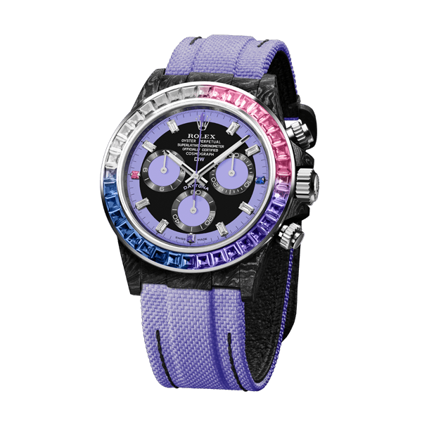 CARBON ROLEX DAYTONA Rainbow Violet