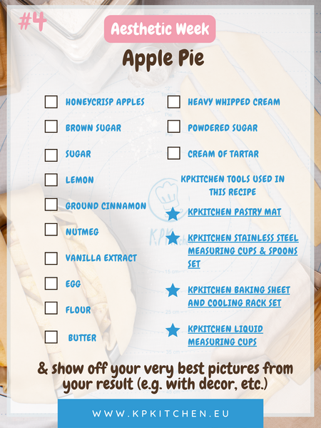 Ingredient Shopping List Apple Pie