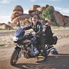 Riding a motorbike around Australia