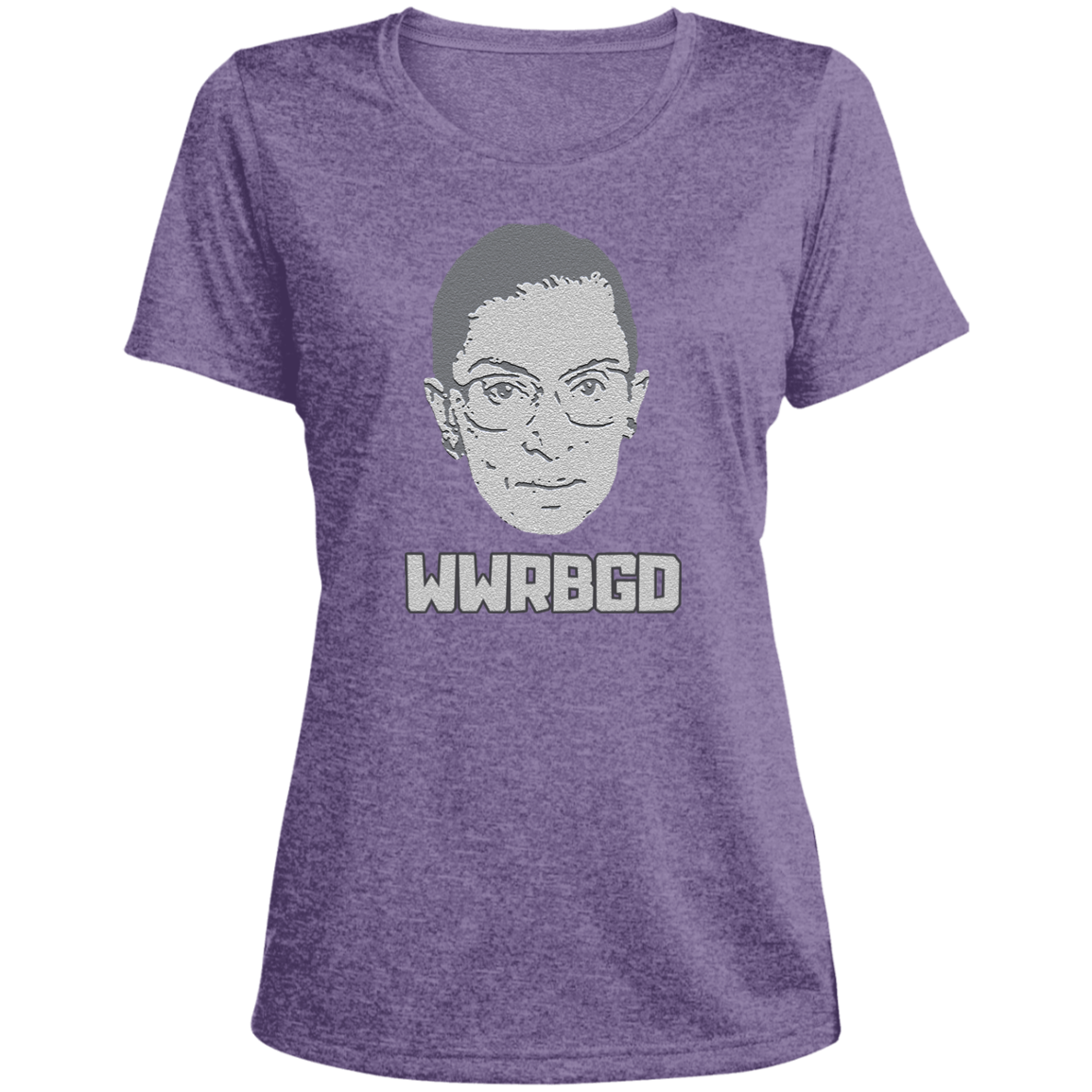 WWRBGD Ladies Heather Scoop Neck Shirt