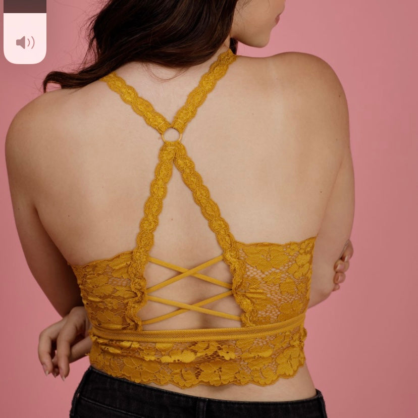 Crochet Lace Bralette w/Pads - MORE COLORS - Be Majestical Boutique