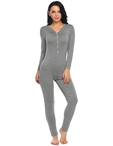 one piece long underwear women's