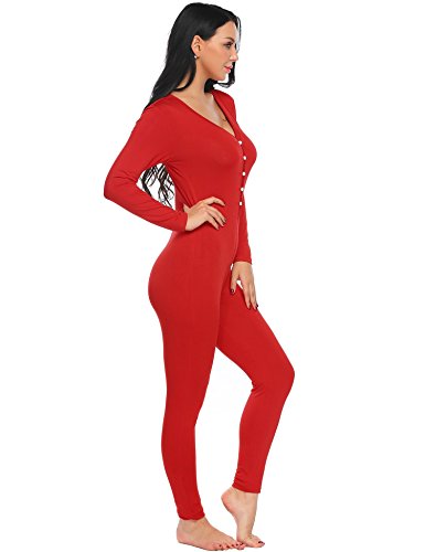 one piece long underwear women's