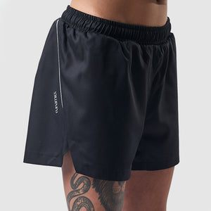 womens black running shorts