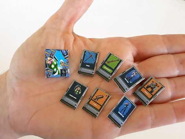 1 12 miniature fortnite playing cards - fortnite playing cards