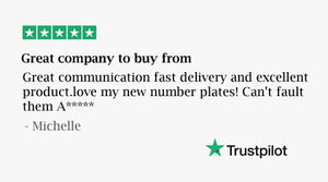 5 Star Customer Number Plate Review - 3D Gel