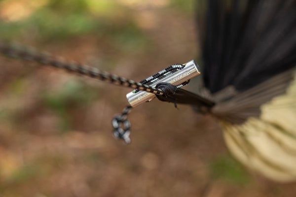 Microrope hammock fixing