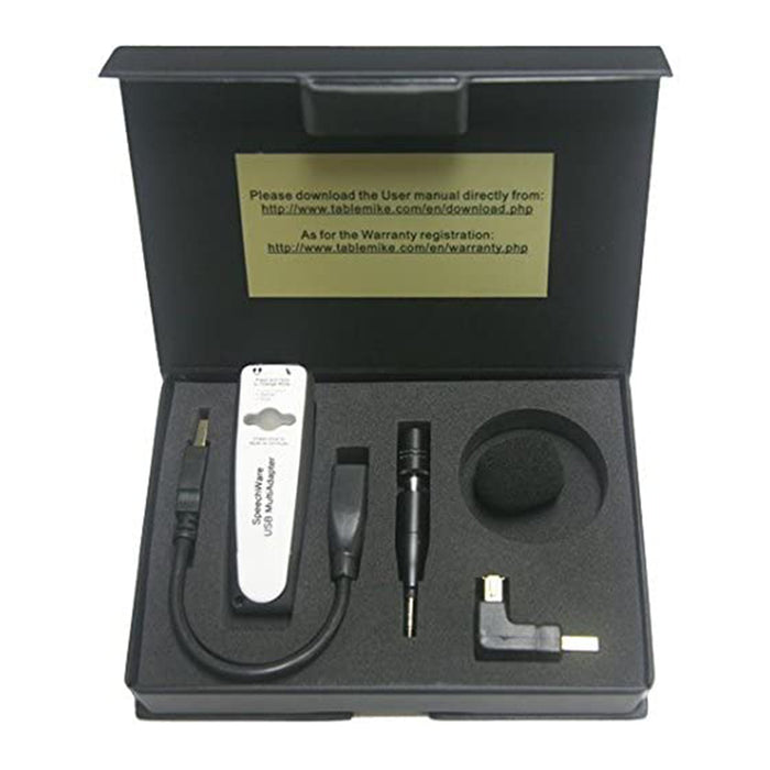 SpeechWare USB TravelMike Portable Microphone for ChromeBooks, Laptops & NoteBooks