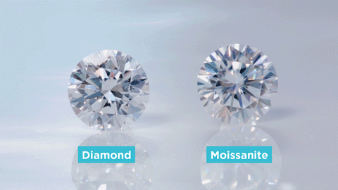 Diamonds and Moissanites are comparable in brilliance