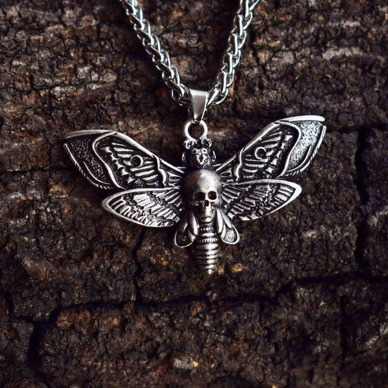 Dead Head Skull Moth necklace - Secret Warehouse