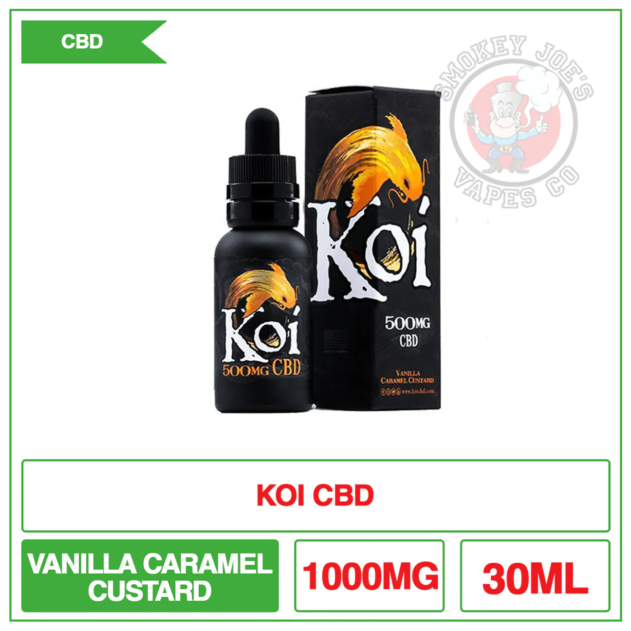 Koi CBD Vanilla Caramel Custard | Smokey Joes Vapes Co