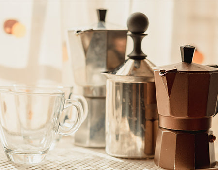 Moka pot or stove top coffee maker