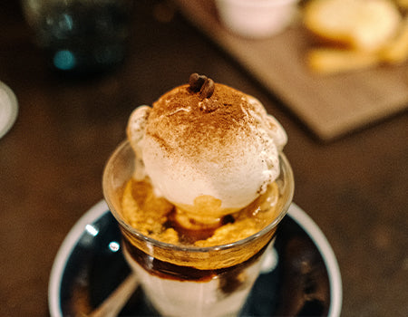 Affogato dessert 