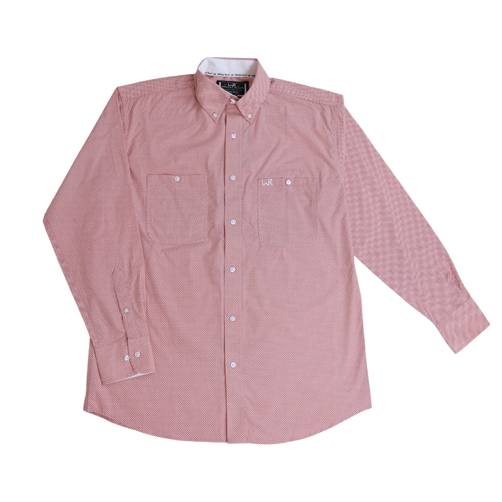 WR Orange Dot LS Button Down