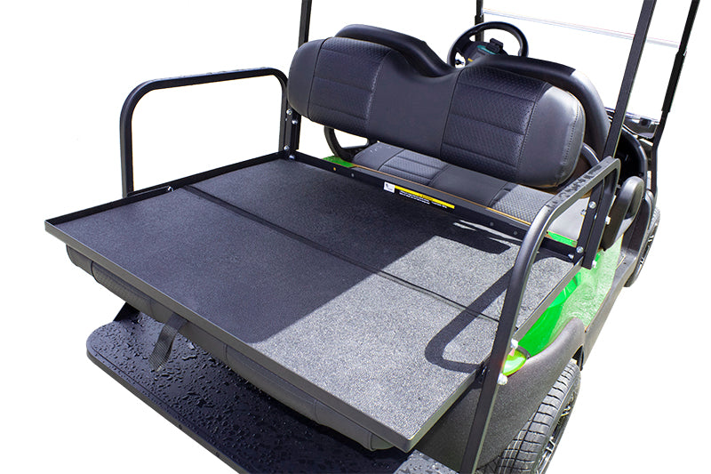 10L0L Golf Cart Floor Mat for Ezgo RXV, One-Piece Design Silica Gel Mat, Black