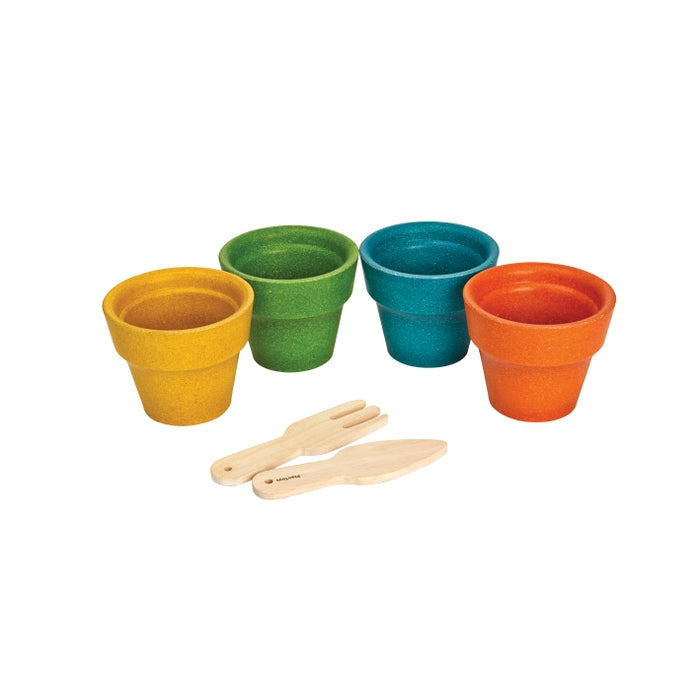 plan toys flower pot set