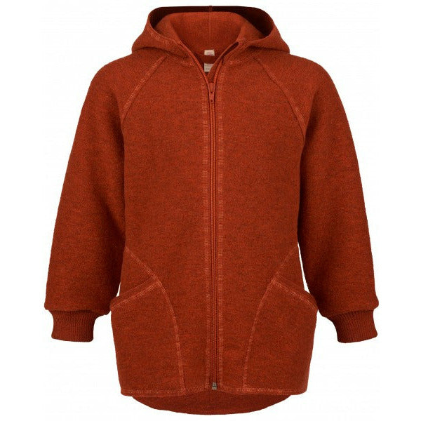 Engel Boiled Wool Hooded Jacket with Zipper