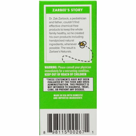 Zarbee S Naturals Baby Cough Syrup And Mucus The Wild