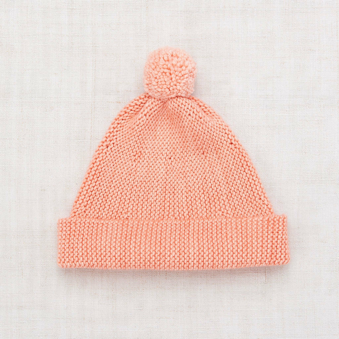 Misha & Puff Garter Hat - Grapefruit