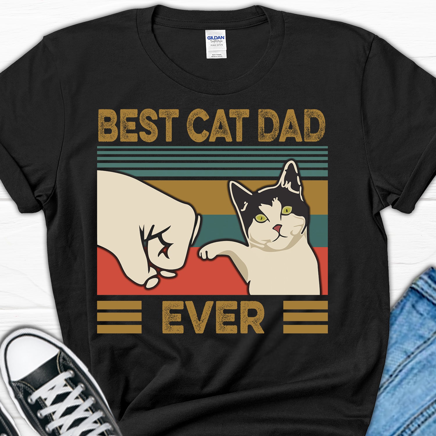 Cat Dad Shirt Personalized Cat Meme Stock Pictures And Photos