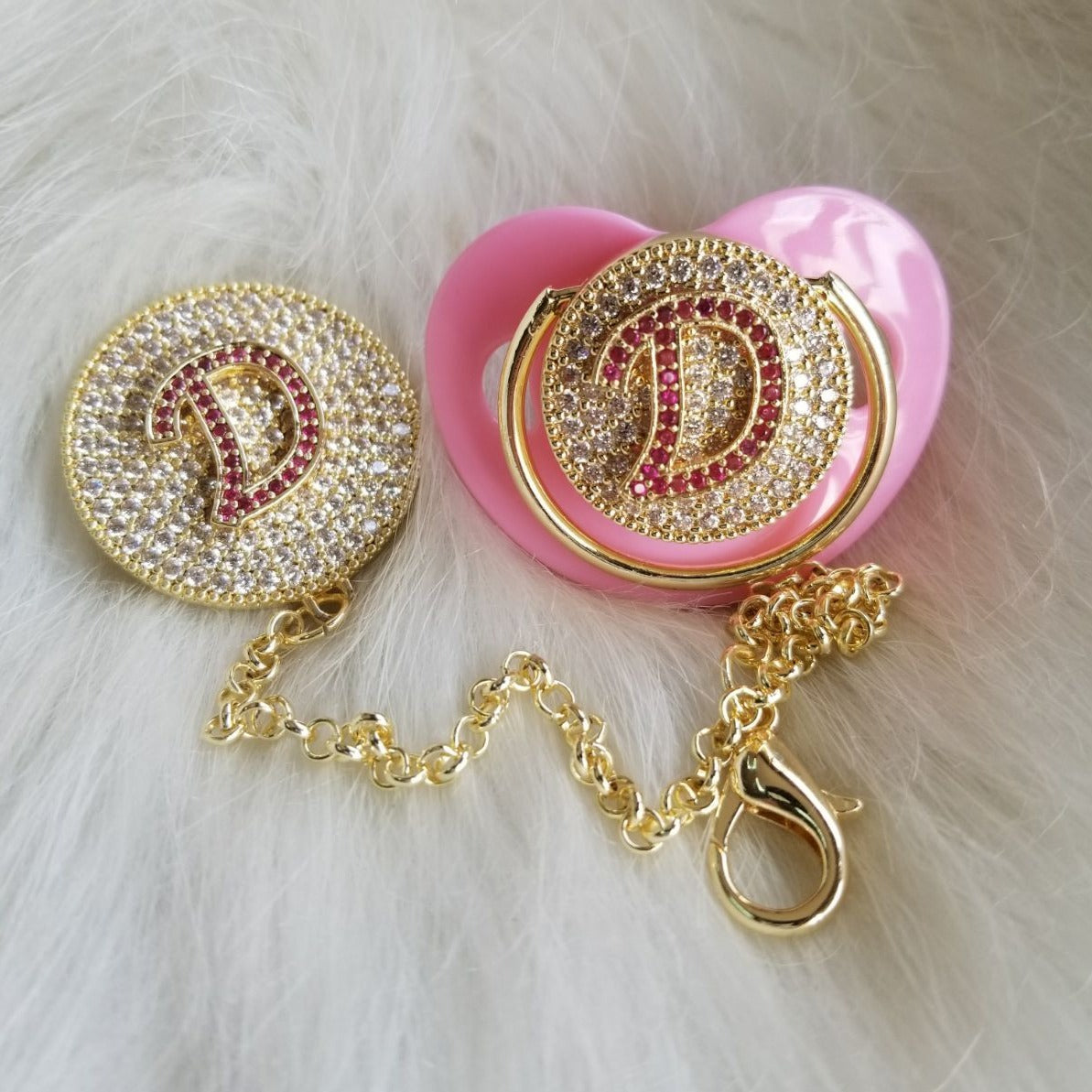 Custom Pacifiers with Rhinestone 