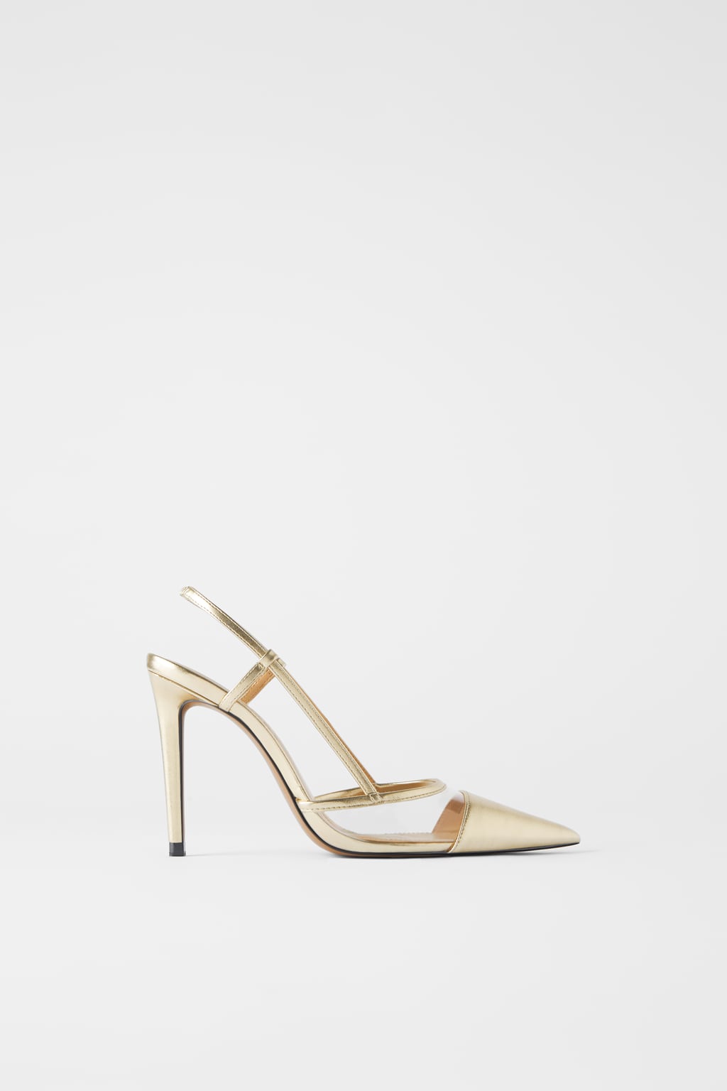 vinyl slingback shoes zara