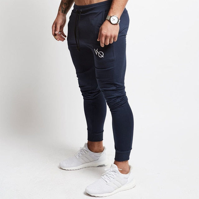 vanquish navy edge tapered sweatpants