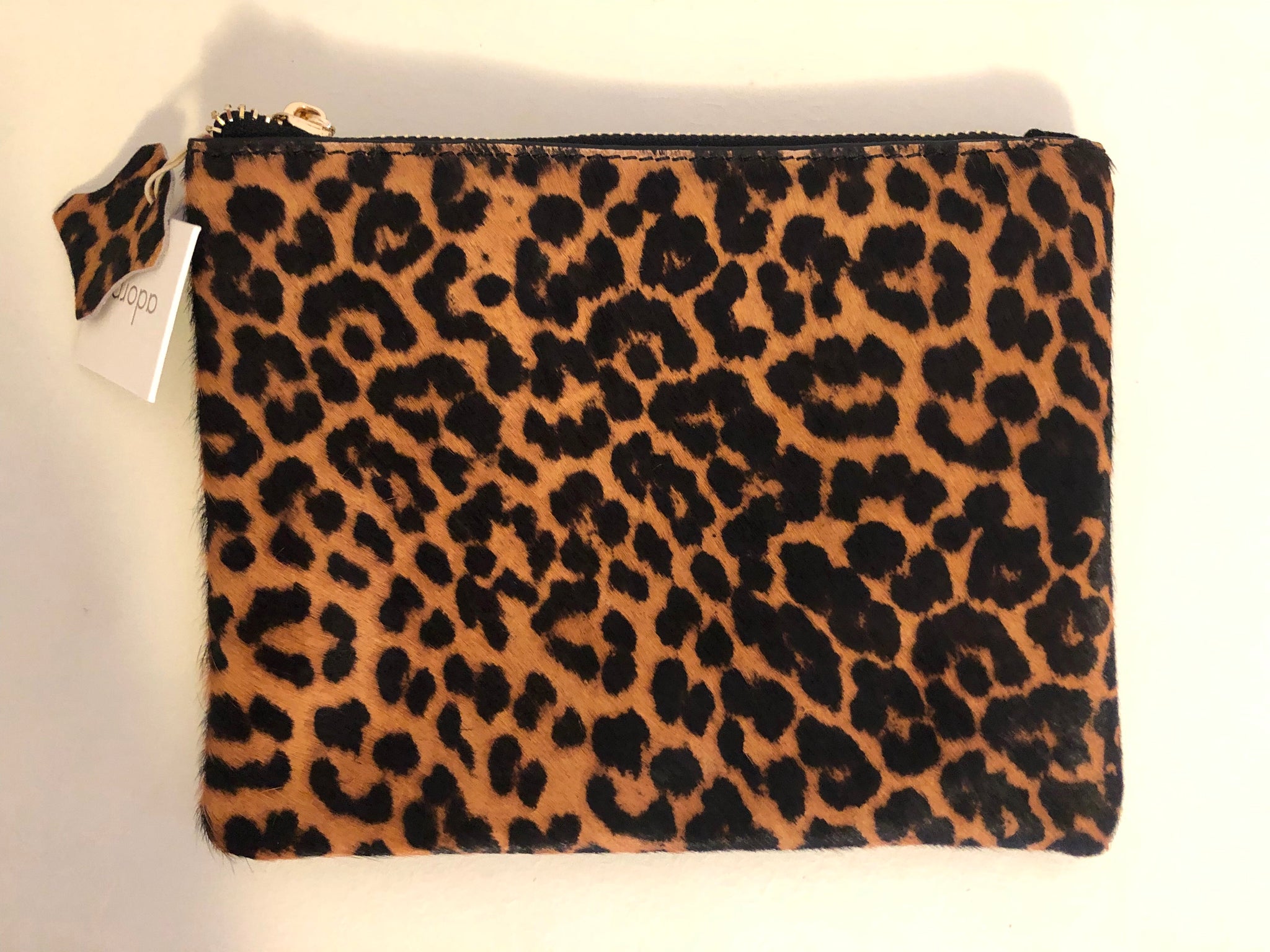 leopard clutch purse