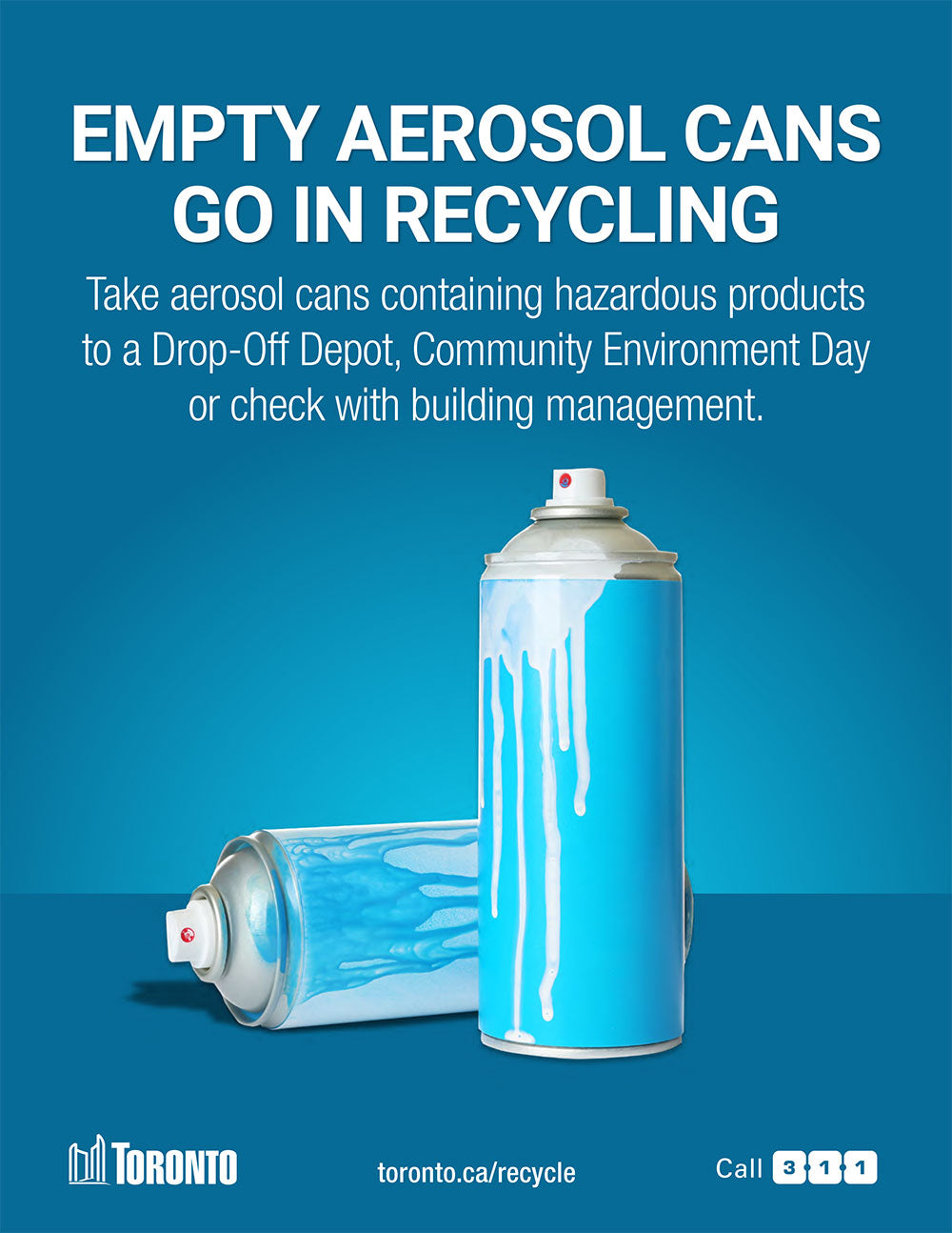 empty aerosol cans go in recycling