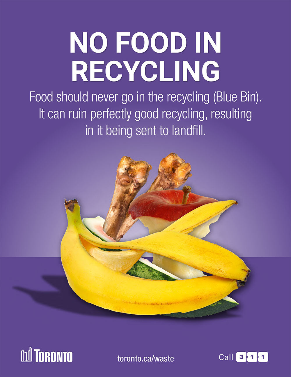 no food in recycling