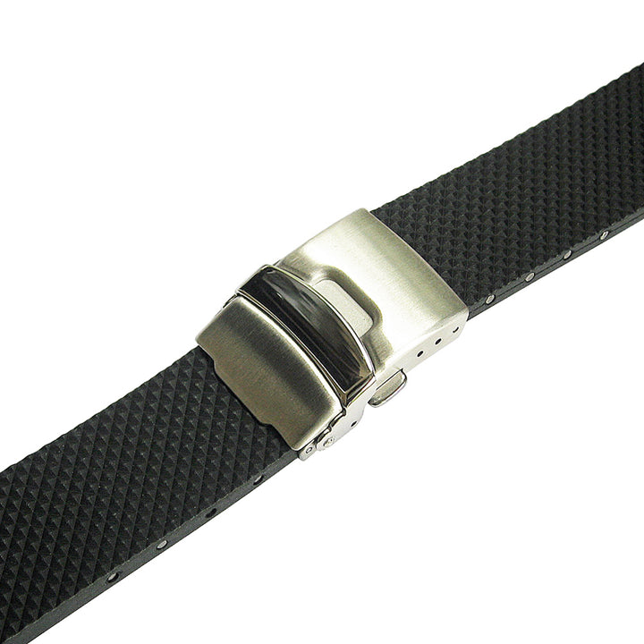 Bonetto Cinturini Black Rubber 300D—Holben's Watch Bands